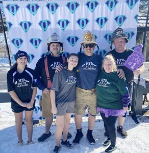On Sunday, March 13, the Alzheimer’s Association held its 12th annual Subzero Heroes ice jump at Berean Lake in Highland.