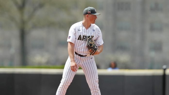 The Army West Point baseball team was shut out in its series finale against Navy, falling on Sunday afternoon at Johnson Stadium.