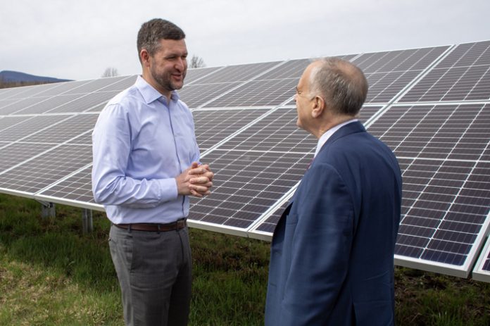 County Executive Ryan and Comptroller DiNapoli toured a community solar field in Saugerties.