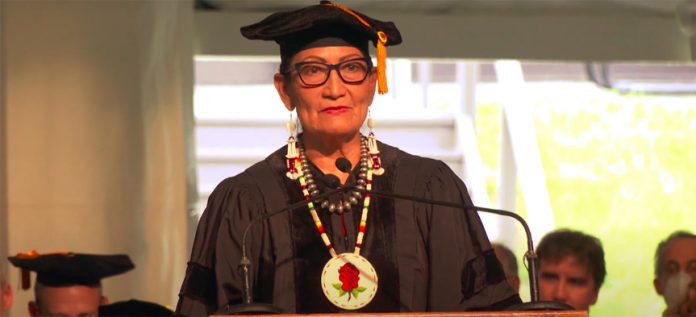 U.S. Secretary of the Interior Deb Haaland delivered the 2022 Commencement Address last Saturday at Bard College.