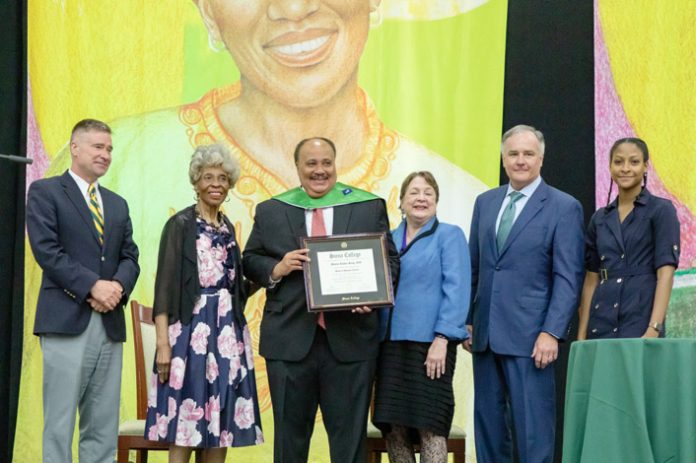 Martin Luther King III spoke May 3 at the UHY Center on “Strengthening the Bonds of Racial Justice,” which echoed Siena’s commitment to diversity and inclusion..