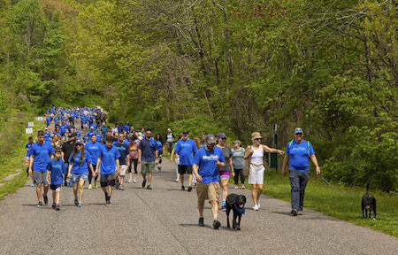 On Saturday, May 14, hundreds of walkers joined the path to bettering the world for children with autism and their families as part of BluePath Service Dogs’ sixth annual walkathon.