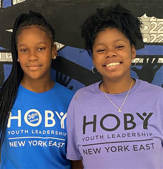 Poughkeepsie High School sophomores Jiahni Higgs and Evelynn Hunter recently attended the Hugh O'Brian Youth Leadership Seminar at Camp Chipinaw.