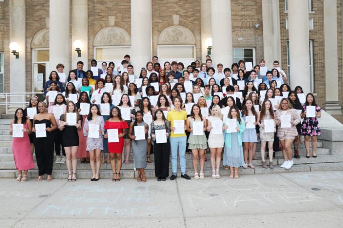 The Newburgh Free Academy National Honor Society Induction to the Sarah W. Snowden Chapter welcomed 196 members.