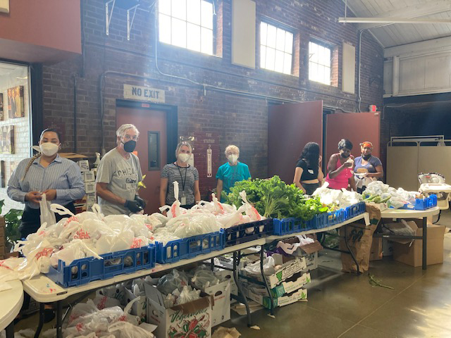The monthly Giving Day event held at the Newburgh Unity Armory Center, volunteers were met with a huge assortment of fresh fruit and vegetables, including: plums, grapes, kale, onions, green beans, zuchinni and tomatoes to distribute to clients. Due to the contribution of several local farms many people in need will now have priceless healthy food to enjoy with their families during these challenging times.