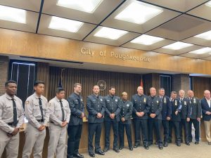 Friday, at the Common Council Chambers of City Hall, five new police officers, along with officers who were promoted to the ranks of Sergeant and Detective, took their official paths to serve their community.