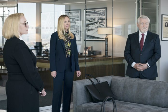 J. Smith-Cameron, Hope Davis and Brian Cox in the series “Succession,” which is set in New York City and in locations around the world, but the production filmed several episodes in film-friendly Westchester County. Photo: HBO/Warner Media