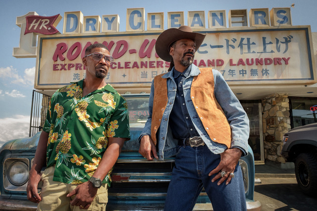 Jamie Foxx and Snoop Dogg costar in the film “Day Shift”.
