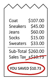 Shopping for back-to-school clothing and footwear is less taxing in Dutchess County. No sales tax on clothing & footwear items less than $110 every day.
