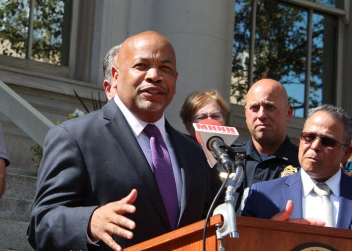 State Assembly Speaker Carl Heastie (D, Bronx) [pictured above] and Assemblywoman Aileen Gunther (D, Forestburgh) brought the City of Middletown, Town of Wallkill and Middletown Enlarged City School District an early Christmas present in the form of a shared $1 million grant.