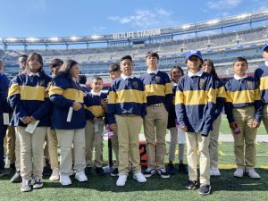 On October 16, 2022 The San Miguel Academy Rowing Team members were invited out onto the field by the New York Giants to accept a $25,000 check. The funds are hoped to be used toward expanding the highly successful program through more equipment, boats and members.
