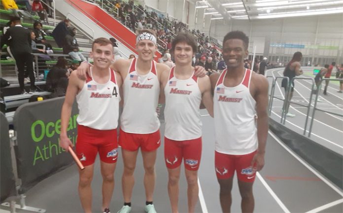 The Marist College men’s track team closed out the 2022 calendar year in record-setting fashion.