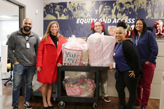Montefiore St. Luke’s Cornwall Hospital(MSLC) “adopted” four families from the Newburgh Enlarged City School District for the holiday season and fulfilled their holiday wish lists.