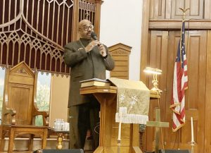 Rev. Dr. Carl L. Washington Jr., pastor of the New Mount Zion Baptist Church in Harlem, preached at The 55th Annual Rev. Dr. Martin Luther King, Jr. Celebration sponsored by The Christian Ministerial Fellowship of Newburgh & Vicinity.
