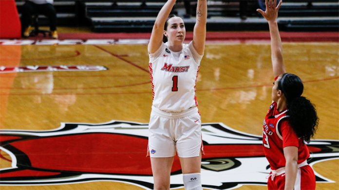 Marist center Maeve Donnelly recorded a season high of six blocks and tied her season high of 10 rebounds.