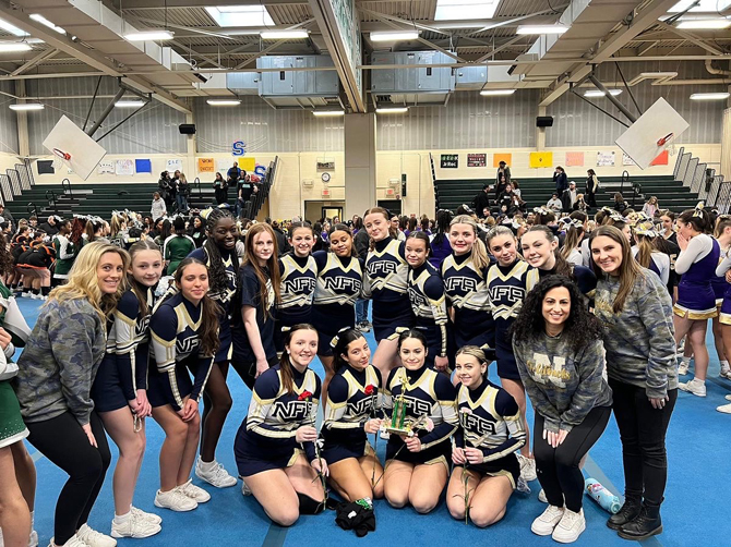 The Newburgh Free Academy Competitive Cheerleading team competed in their first competition at Minisink Valley High School.
