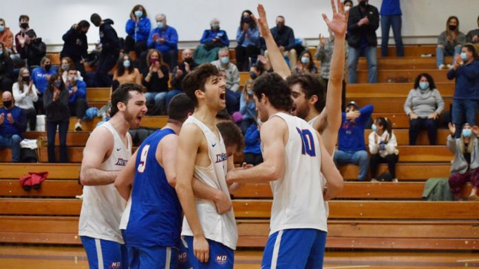 The State University of New York at New Paltz concluded its Midwest trip with a pair of victories Saturday at Milwaukee School of Engineering. Photo: Sarah Swift