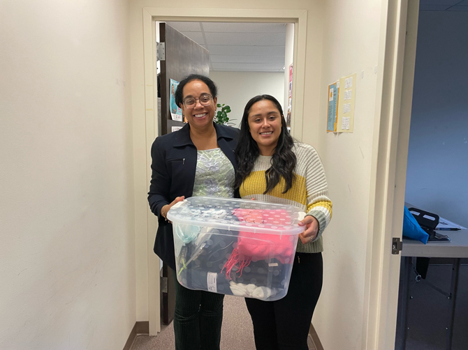Westchester County’s Office for Women has partnered with the Women’s Ministry of the Messiah Baptist Church of Yonkers to collect more than 500 pairs of socks for people in need.
