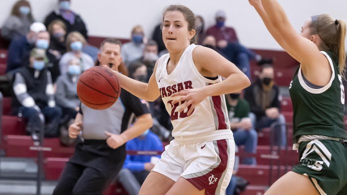 Sophomore Julia Harvey led the Brewers with 12 points in the contest for its third straight victory as VC improved to 5-5 overall on the season while the Fighting Scots dropped to 3-7. Photo: Carlisle Stockton