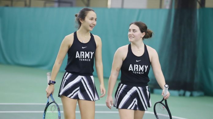 The Army West Point Black Knights women’s tennis team went 1-1 at home.