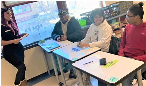 Liz Anaya’s brings finances to life in Poughkeepsie High School class, she is the vice president/community manager for Chase Consumer and Community Banking in Poughkeepsie.
