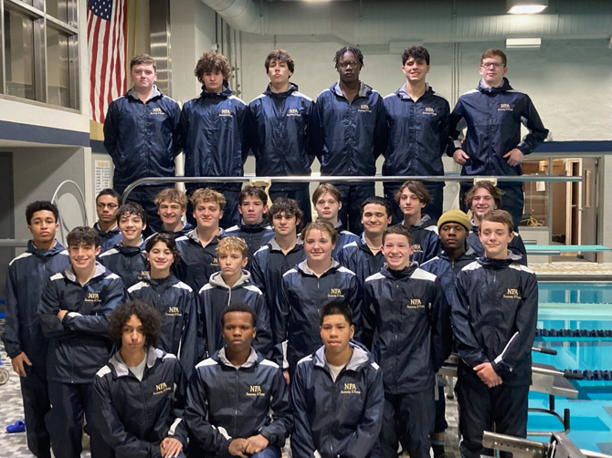 Newburgh Free Academy Boys Swimming and Diving won OCIAA Division 1 championships. Photo: Michelle Pagano