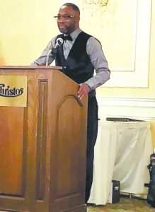 Tim McQueen, recipient of the Mel Garrett Kujichagulia Award at Friday’s 8th Annual Rosa Parks Community Icon Awards, offers moving words about his personal and professional journeys.