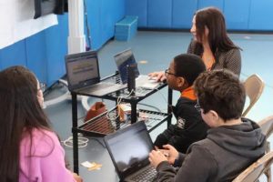 Sixth-grade scholars at Traphagen school created podcasts as the final project for their Egypt unit. 