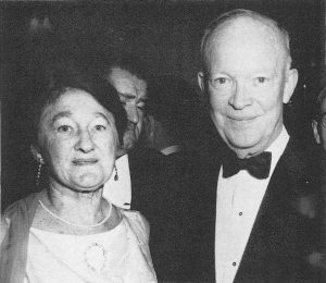 Dorothy Frooks with President Eisenhower in 1964. From her autobiography “Lady Lawyer” published in 1975 by Robert Speller.