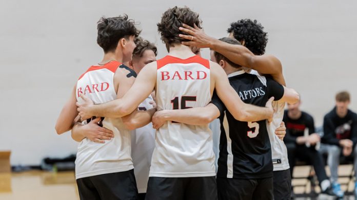 The Bard men’s volleyball team battled hard in a pair of matches on Sunday in the Stevenson Athletic Center.