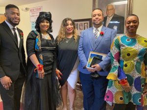 Pictured are this year’s Black Achievers, selected by the Social Action Ministry of Beulah Baptist Church in Poughkeepsie. From left are; Barrington Randall Atkins, Ondie D. James, Isis Pascuala Benitez, Myael Christopher Simpkins and Stacy Nicole Bottoms.