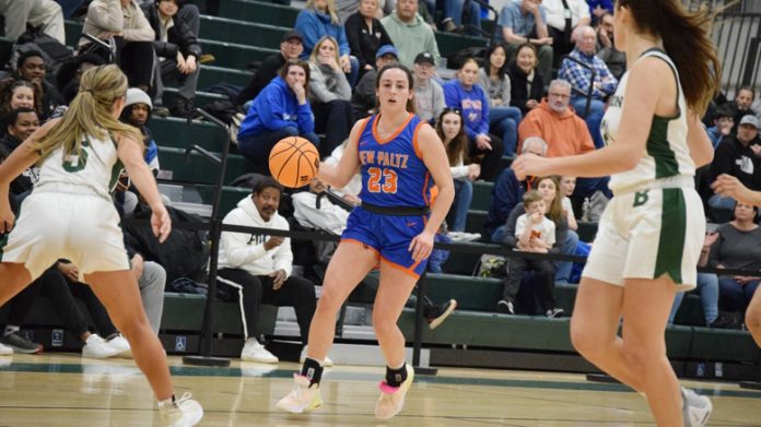 The State University of New York at New Paltz run in the NCAA Tournament ended Saturday at the hands of hosting No. 10/13 Babson College, 76-66. Photo: Monica D’Ippolito