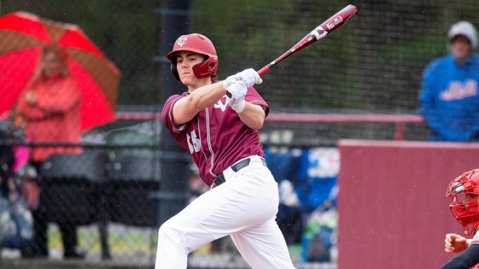 Five different players recorded two or more hits for the Vassar College Baseball team on Friday afternoon as the Brewers took game one of a three-game series against Gettysburg 16-4. Photo: Carlisle Stockton