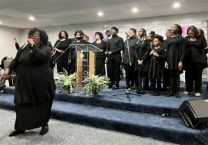Pastor Dr. Enine Williams directed the MLK, Jr. Celebration Choir of Newburgh & Vicinity at The Annual Good Friday Service.