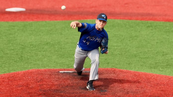 The Mount Saint Mary College Baseball team split a home Skyline Conference set with Old Westbury Saturday afternoon. Photo: Dan Merlin