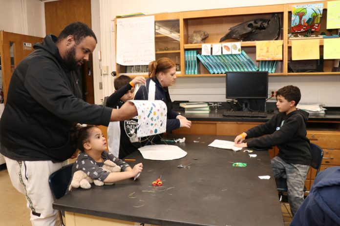 An interactive science night at Heritage Middle School was held for students and families to learn and enjoy together.