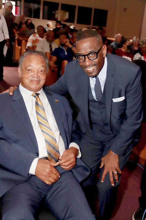 Jesse L. Jackson, Sr. attending the MLK Program hosted by Simmons College of Kentucky where the announcement was made about the Center in his honor. Photo: George Williams/Louisville Defender