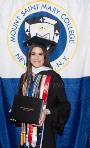 Victoria Veloz-Vicioso graduated from Mount Saint Mary College during its 60th Commencement Exercises for the graduating Class of 2023 in Newburgh, NY on Saturday, May 20, 2023. Hudson Valley Press/CHUCK STEWART, JR.