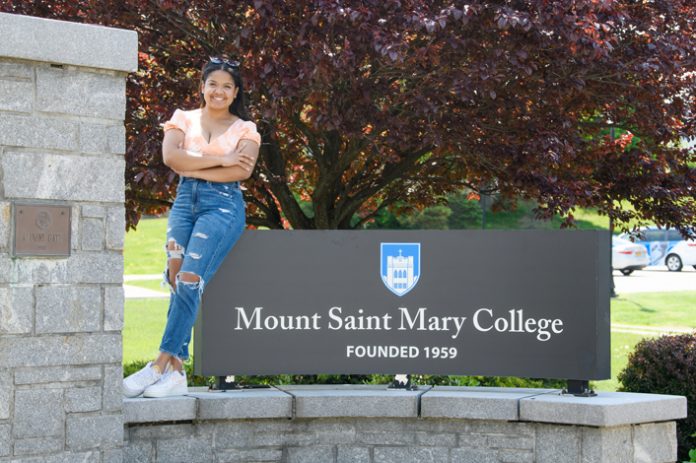 Mount Saint Mary College Stellar Senior Reyna Baumann-Gayle on May 9, 2023. Photo: Lee Ferris.
