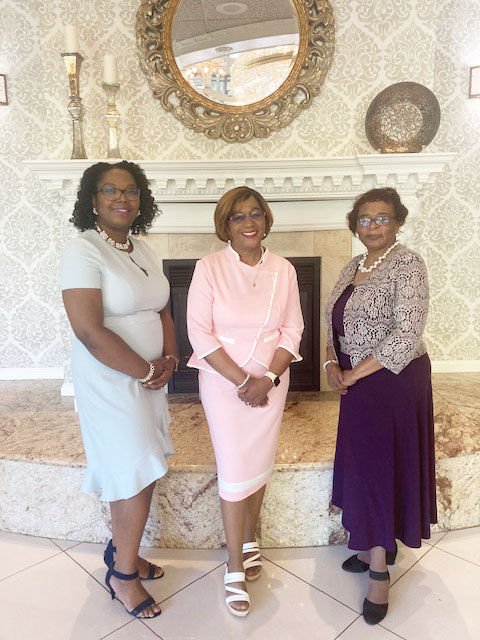 On Saturday, Les Soeurs Civic Club of Beacon honored four outstanding citizens at their 72nd Annual Spring Scholarship Luncheon. From left are; Ryanna Blackburn, Pastor/First Lady Glenda M. Banks, and Margary Blythe. Not pictured is Pamela Gadsen.