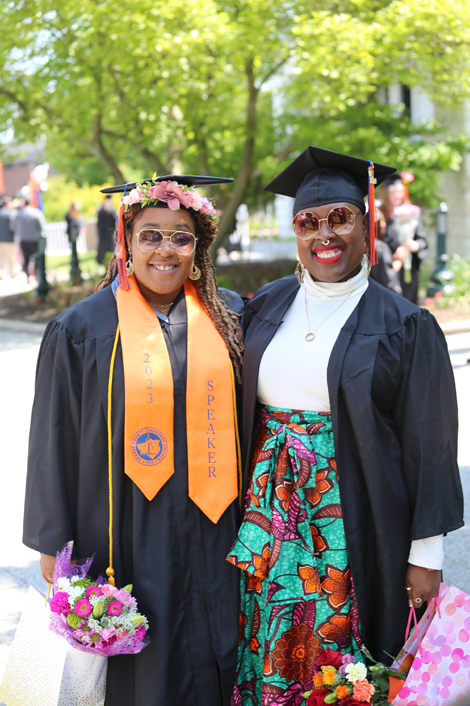 Sisters Eve and Faith Moore, siblings with a common passion - a career in healthcare - graduated from SUNY Orange together this Spring (May 18) when the College hosted its 73rd Commencement ceremony.