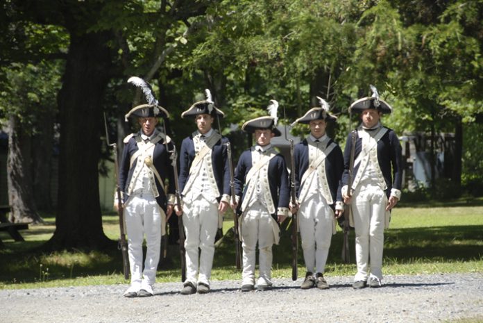 Continental Army Soldiers from the 7th Massachusetts Regiment Drill on the Grand Parade at the New Windsor Cantonment.