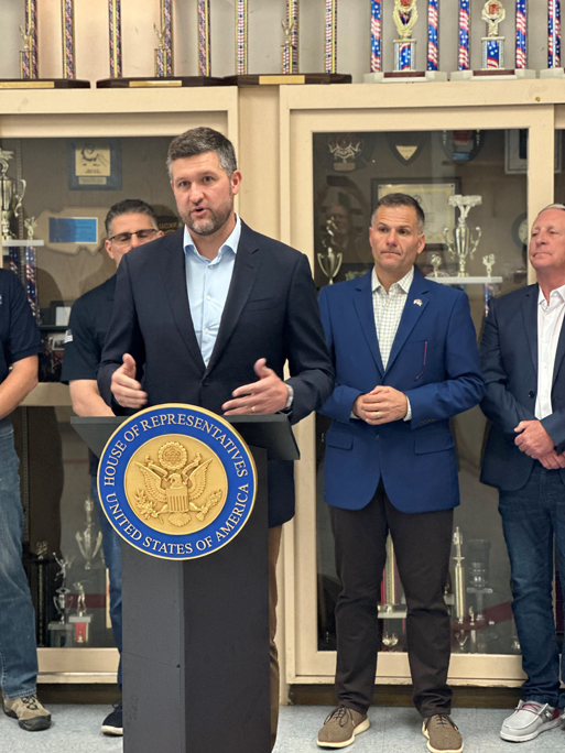 Standing alongside former Congressman and decorated Army veteran Chris Gibson, as well as advocates for veterans and military families, U.S. Reps. Pat Ryan and Marc Molinaro called for bipartisan action on the Health Care Fairness for Military Families Act.