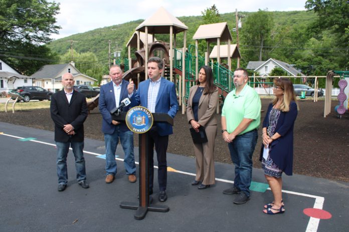 Senator James Skoufis (D-Hudson Valley) joined Greenwood Lake Union Free School District leadership and local officials on Thursday to announce historic levels of school aid funded in this year’s state budget and the creation of 20 first-ever pre-kindergarten seats at Greenwood Lake.