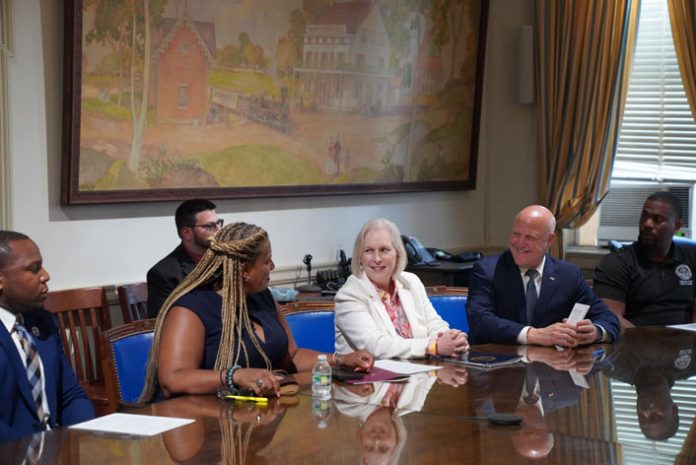 In the wake of severe flooding that devastated the Hudson Valley, U.S. Senator Kirsten Gillibrand brought Senior Advisor to President Biden and White House Infrastructure Coordinator Mitch Landrieu to Mount Vernon for a roundtable discussion.