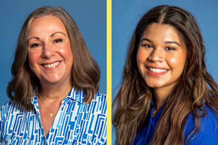 Evelyn S. Panichi (left), co-owner of Royal Carting Service Co. and Welsh Sanitation, and Maya Chinkan, student trustee, were recently appointed to the Dutchess Community College Board of Trustees.