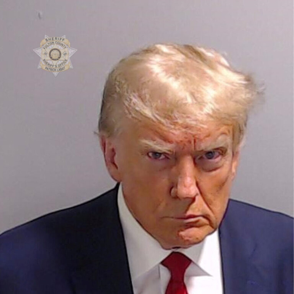 Former President Donald Trump mugshot.