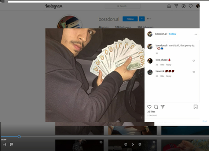 Many of the social media posts occurred just minutes after the crimes, allowing investigators to connect the stolen property seen in the posts to specific burglaries and defendants. Some examples of those posts are displayed above.