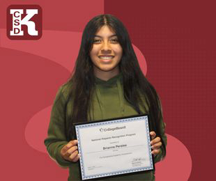 Congratulations to Brianna Perales, a senior at Kingston High School (KHS), who has earned the National Hispanic Recognition Award.