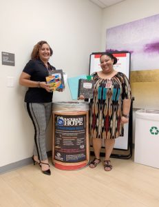 Marizela Alfaro, Director of Sales and Marketing and Megan Petty, Event Coordinator pose for a photo. 